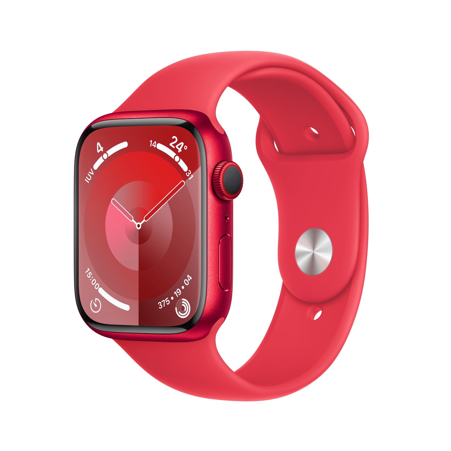 Apple Watch Series 9 45 mm Digital 396 x 484 pixels Touchscreen 4G Red Wi-Fi GPS (satellite)