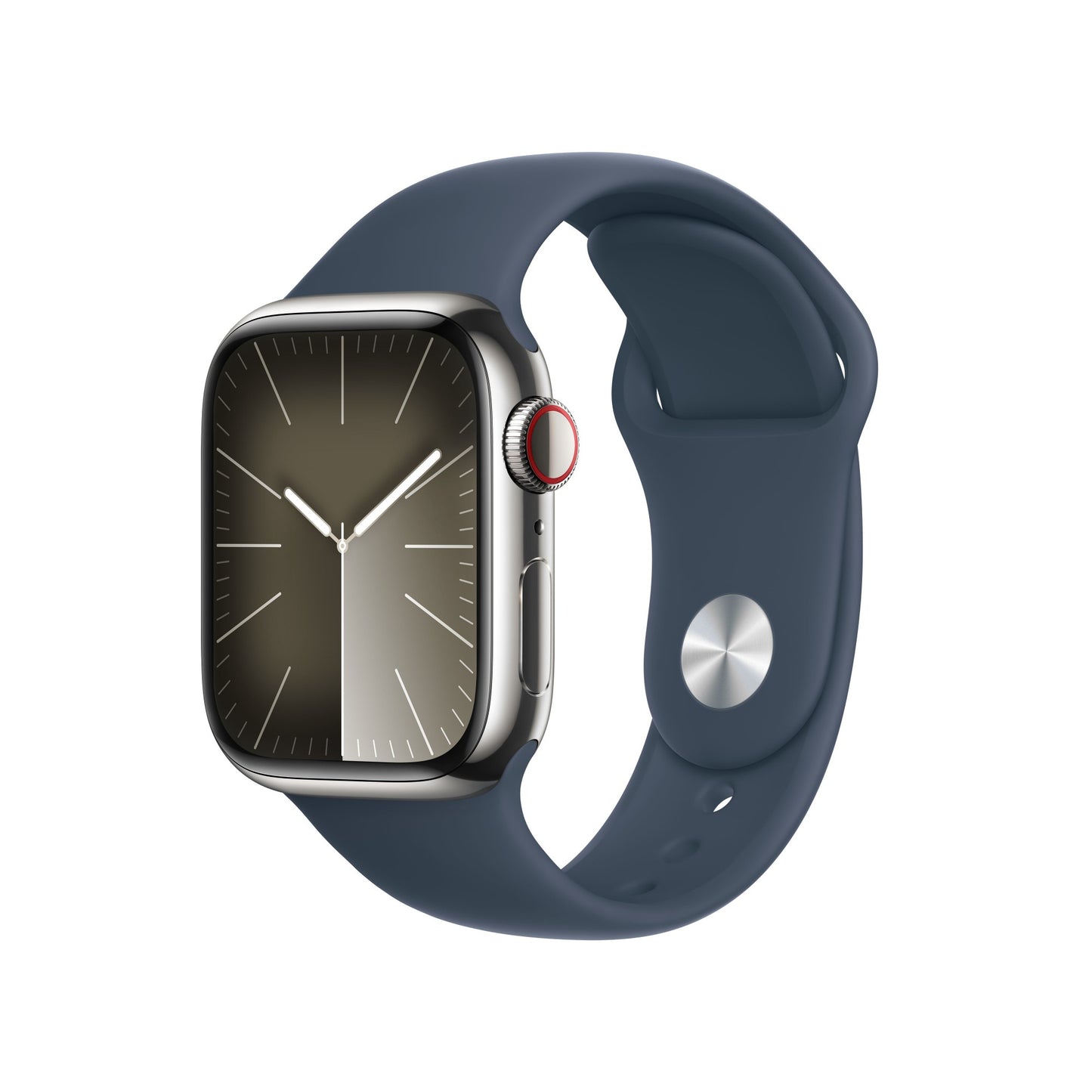 Apple Watch Series 9 41 mm Digital 352 x 430 pixels Touchscreen 4G Silver Wi-Fi GPS (satellite)