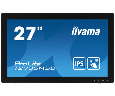 iiyama ProLite T2735MSC-B3 computer monitor 68.6 cm (27") 1920 x 1080 pixels Full HD LED Touchscreen Black